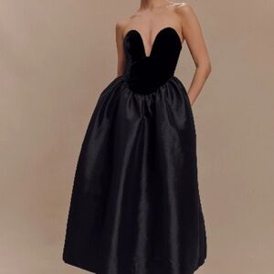 Meshki Black Strapless Dress